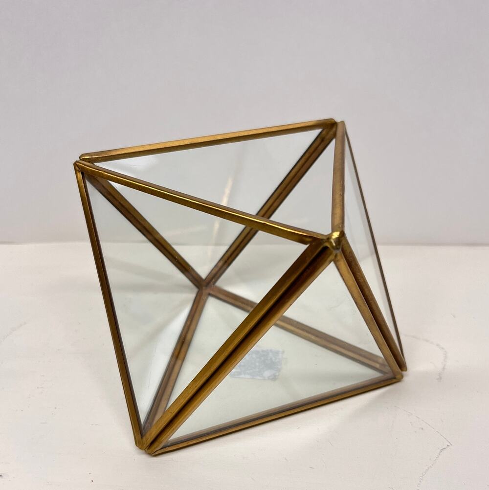 West Elm Geometric Faceted Glass Terrariums